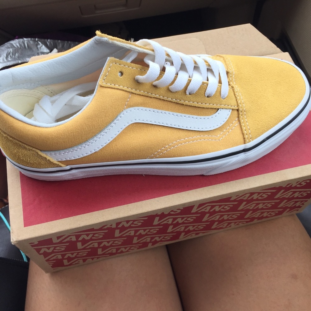 Yellow Suade Vans 🌞🌈